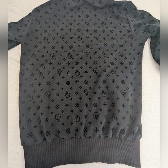 Avenue George V Paris Front Zip Black Jacket Small - Picture 6 of 9